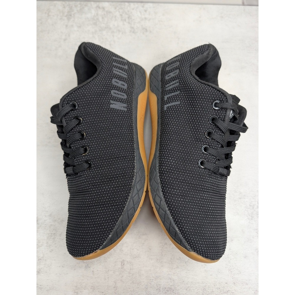 NOBULL Black Gum Trainer Womens 8.5 SuperFabric CrossFit Training Shoes - Picture 4 of 8